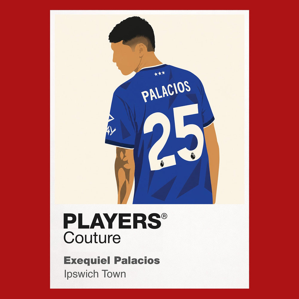 Exequiel Palacios Ipswich Town red Icon Frame artwork detail