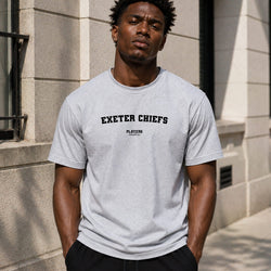 Chiefs (Exeter Chiefs) grey T-shirt lifestyle image 1