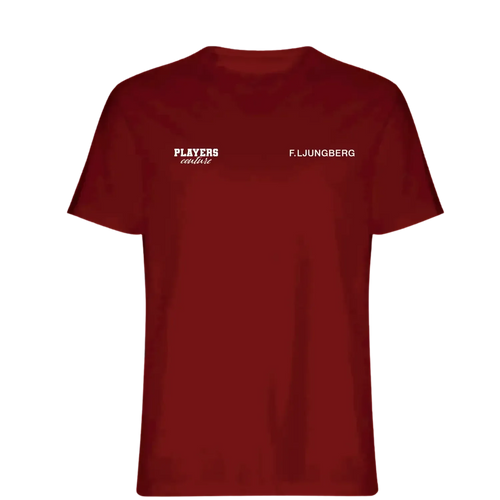 Freddie Ljungberg t-shirt – red men's t-shirt featuring the Freddie Ljungberg Players Couture logo