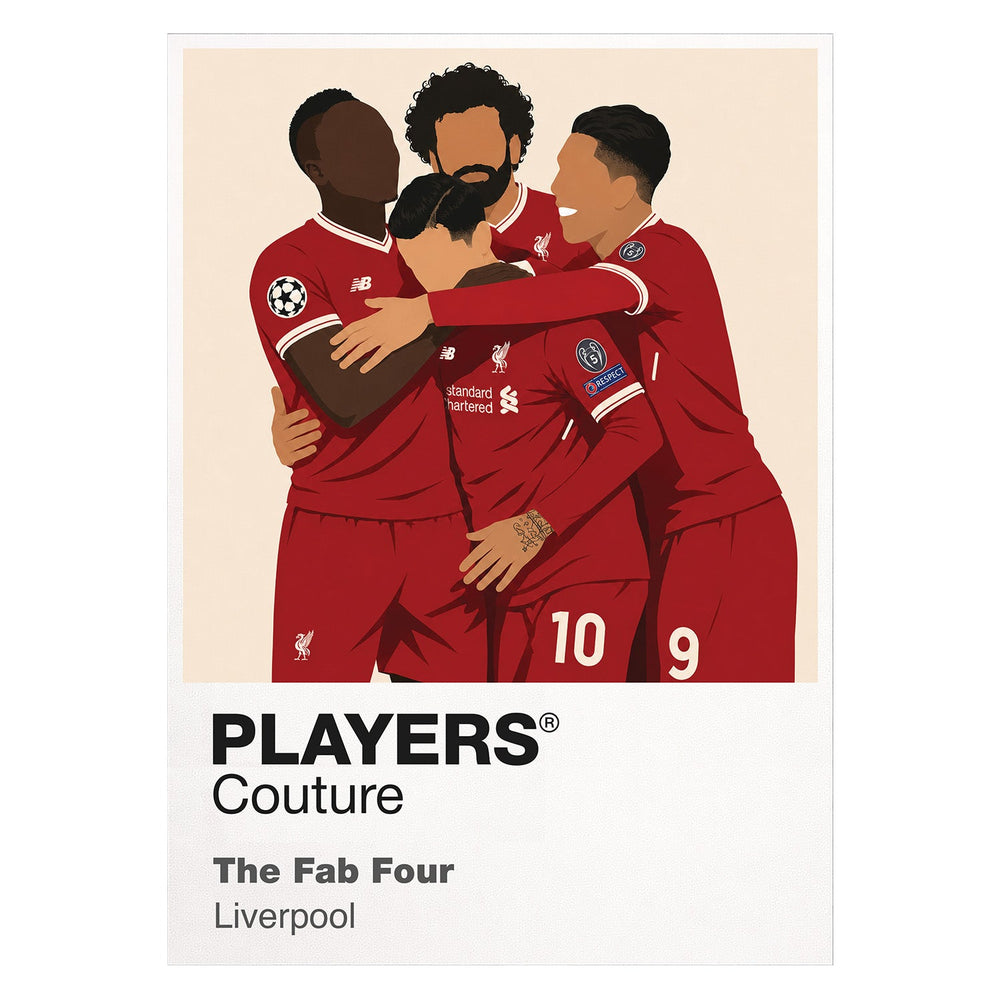 Fab Four Red Liverpool Men's T-Shirt - White