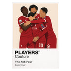 Fab Four Red Liverpool Men's T-Shirt - White