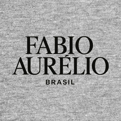 Fabio Aurelio Logo Men's T-Shirt – grey close-up detail shot of the Fabio Aurelio Players Couture logo design