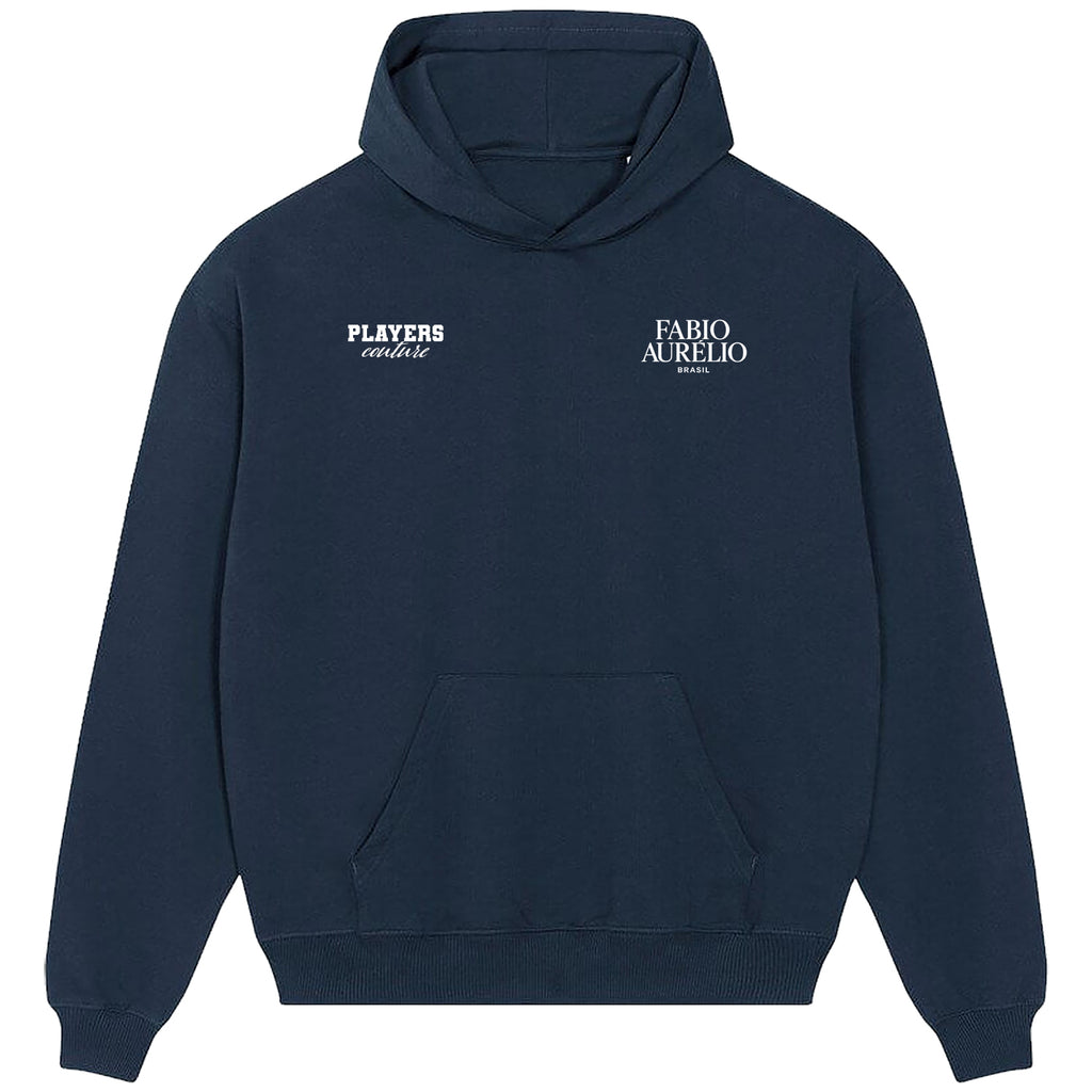Fabio Aurelio Logo Players Couture Men's Casual Hoodie Navy