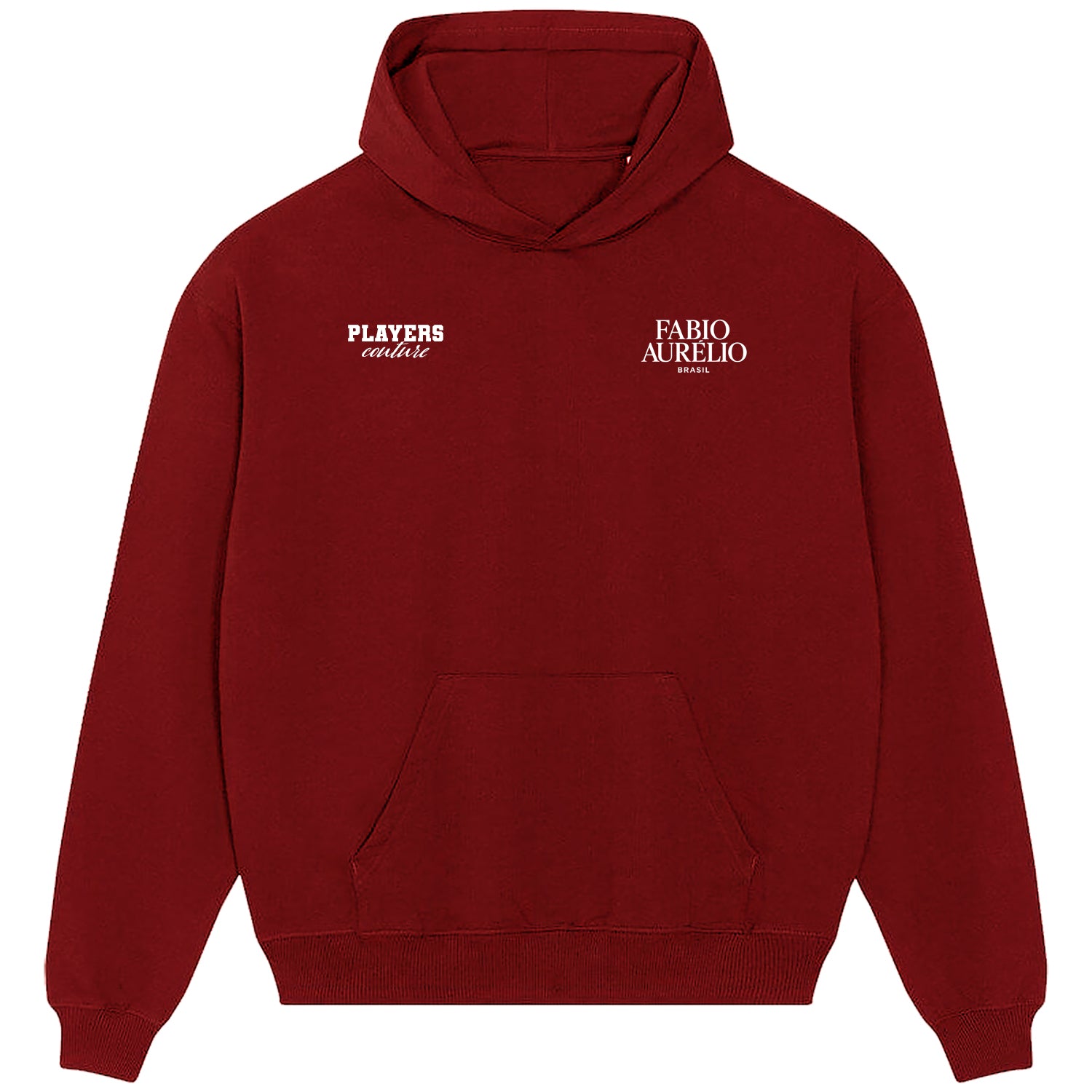 Fabio Aurelio Logo Players Couture Men's Casual Hoodie Red