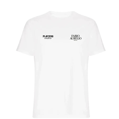 Fabio Aurelio t-shirt – white men's t-shirt featuring the Fabio Aurelio Players Couture logo