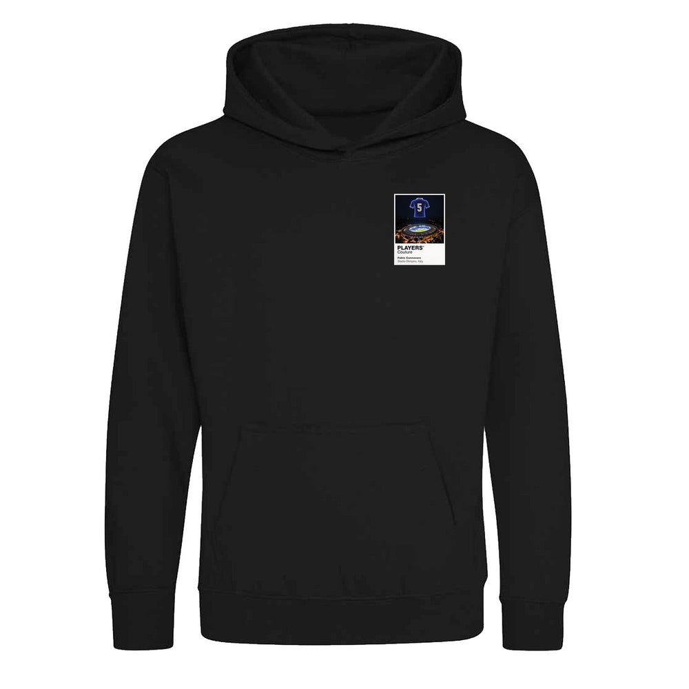Fabio Cannavaro Italy Icons in Lights Frame Kids Hoodie in Black