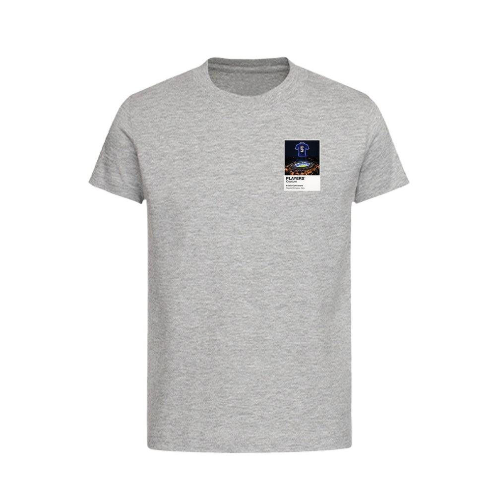 Fabio Cannavaro Italy Icons in Lights Frame Kids T-Shirt in Gray