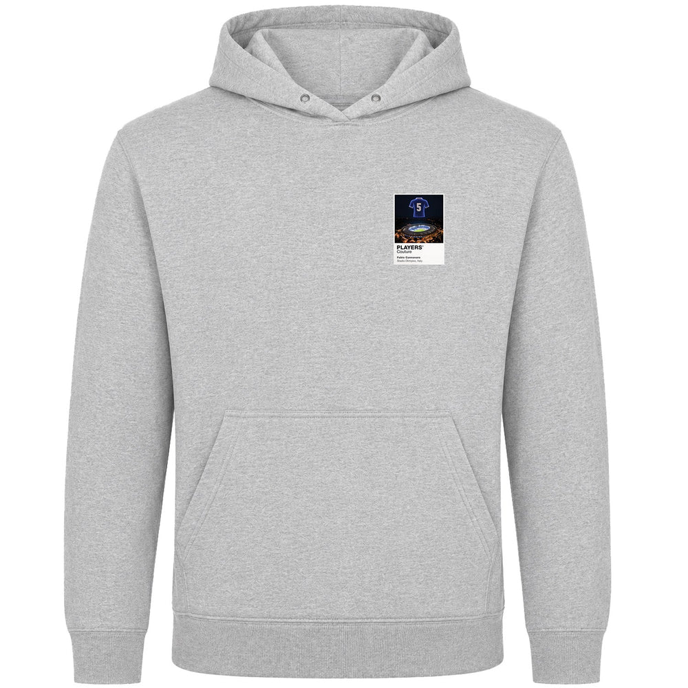 Fabio Cannavaro Italy Icons in Lights Frame Men's Hoodie in Gray