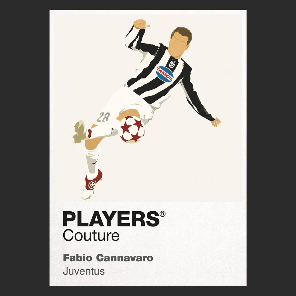 Fabio Cannavaro Juventus black Icon Frame artwork detail