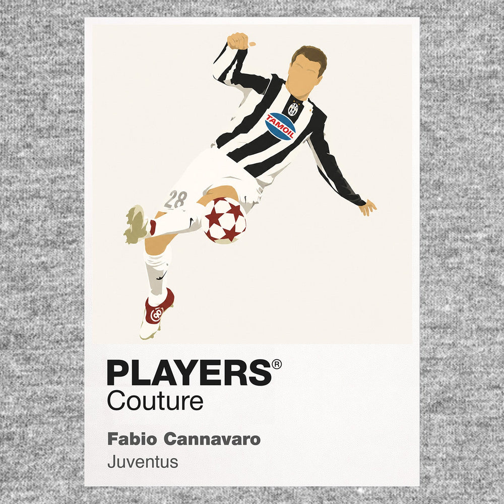 Fabio Cannavaro Juventus grey Icon Frame artwork detail