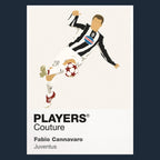 Fabio Cannavaro Juventus navy Icon Frame artwork detail