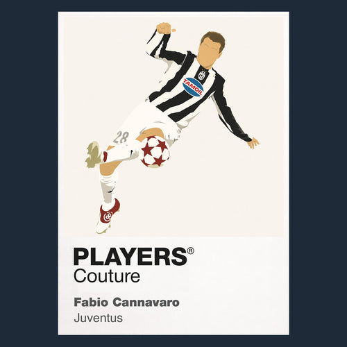 Fabio Cannavaro Juventus navy Icon Frame artwork detail