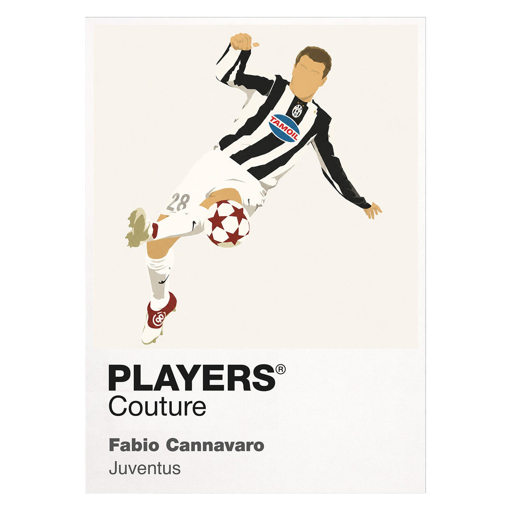 Fabio Cannavaro Juventus white Icon Frame artwork detail