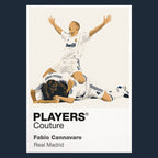 Fabio Cannavaro Real Madrid navy Icon Frame artwork detail