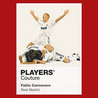 Fabio Cannavaro Real Madrid red Icon Frame artwork detail