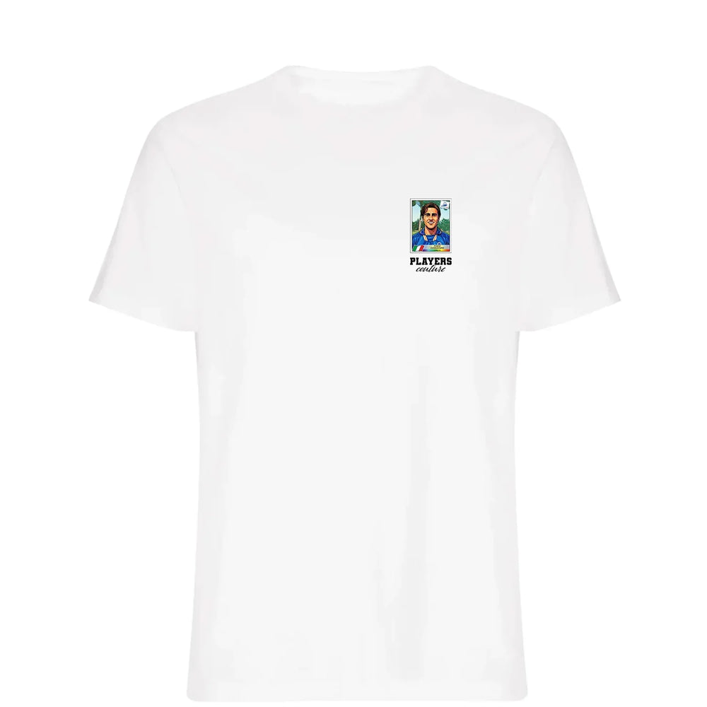 Fabio Cannavaro World Cup t-shirt – white men's t-shirt featuring the Fabio Cannavaro World Cup Players Couture logo