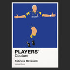 Fabrizio Ravanelli Juventus away Icon Frame artwork in black