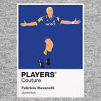 Fabrizio Ravanelli Juventus away Icon Frame artwork in grey