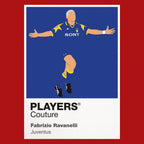 Fabrizio Ravanelli Juventus away Icon Frame artwork in red