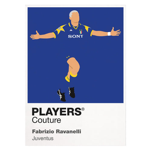 Fabrizio Ravanelli Juventus away Icon Frame artwork on white