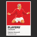 Fabrizio Ravanelli Middlesbrough Icon Frame — Black