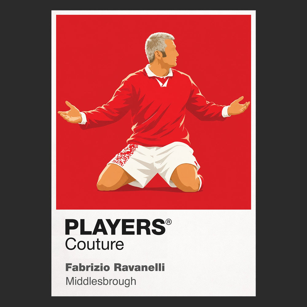 Fabrizio Ravanelli Middlesbrough Icon Frame Men's Hoodie — Black Artwork