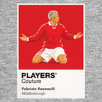 Fabrizio Ravanelli Middlesbrough Icon Frame Men's Hoodie — Gray Artwork