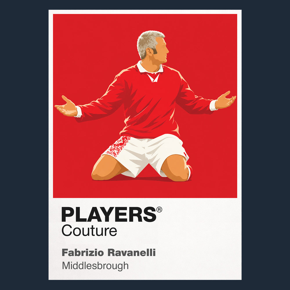 Fabrizio Ravanelli Middlesbrough Icon Frame — Navy