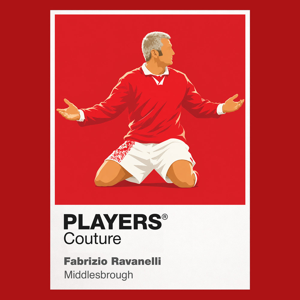 Fabrizio Ravanelli Middlesbrough Icon Frame — Red