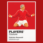 Fabrizio Ravanelli Middlesbrough Icon Frame Men's Hoodie — Red Artwork