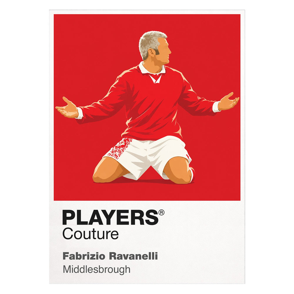 Fabrizio Ravanelli Middlesbrough Icon Frame — White