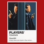 Face/Off Sean Archer and Castor Troy mirroring one another after the film's identity-swapping surgery Icon Frame artwork in red