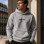 fanatic name-print hoodie - grey