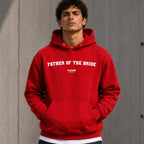 father-of-the-bride name-print hoodie - red