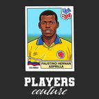 Faustino Asprilla World Cup Sticker Kids Hoodie – faustino asprilla black Players Couture design