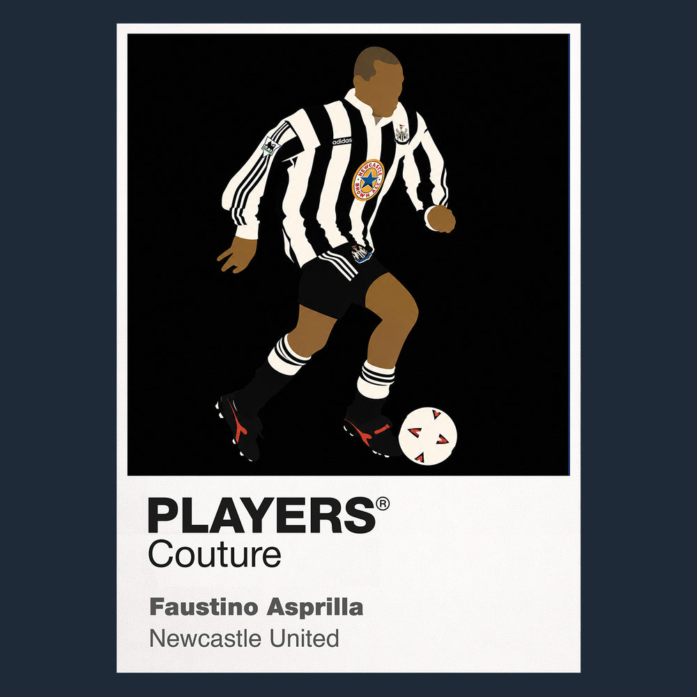 Faustino Asprilla Newcastle United Icon Frame — Navy