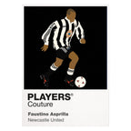 Faustino Asprilla Newcastle United Icon Frame — White