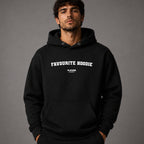 favourite-hoodie name-print hoodie - black