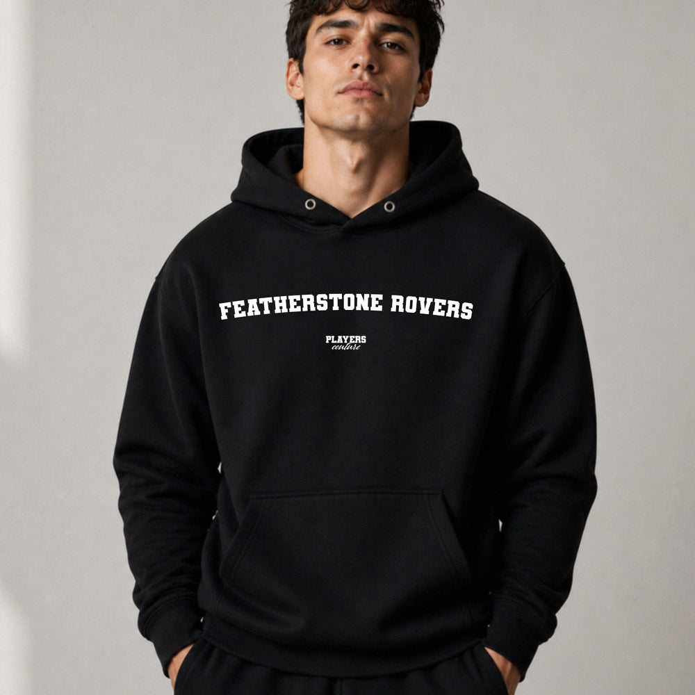 featherstone-rovers name-print hoodie - black