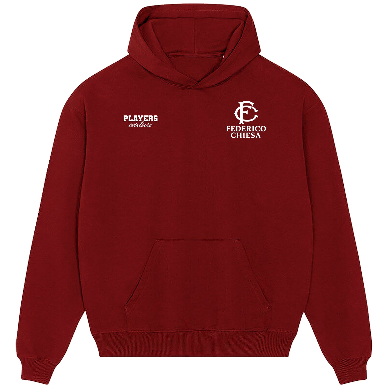 Federico Chiesa Logo Players Couture Men's Casual Hoodie Red