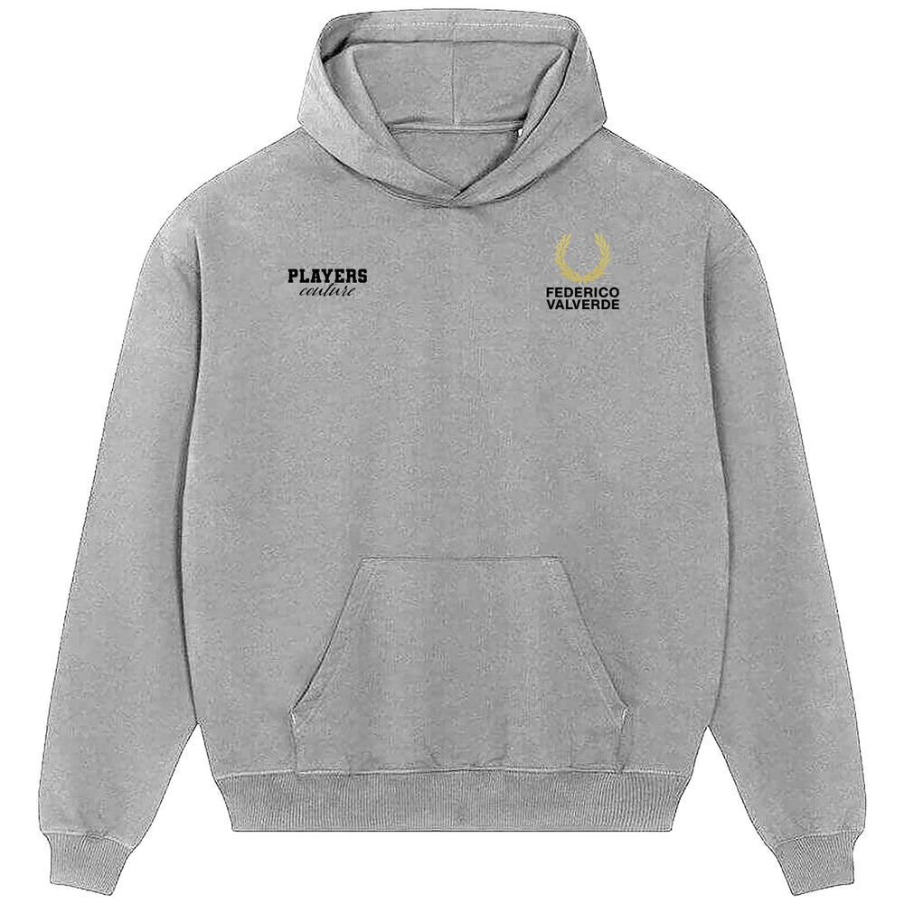 Federico Valverde Logo Players Couture Men's Casual Hoodie Gray