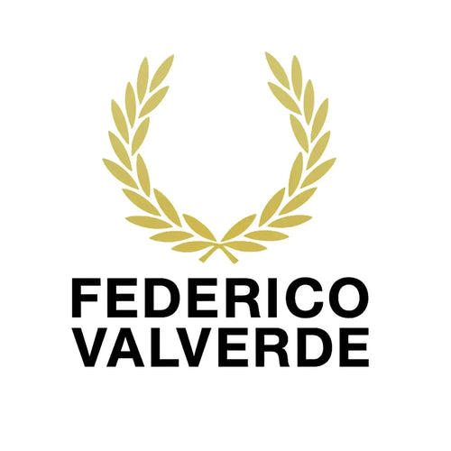 Federico Valverde Logo Men's T-Shirt – close-up detail shot of the Federico Valverde Players Couture logo design