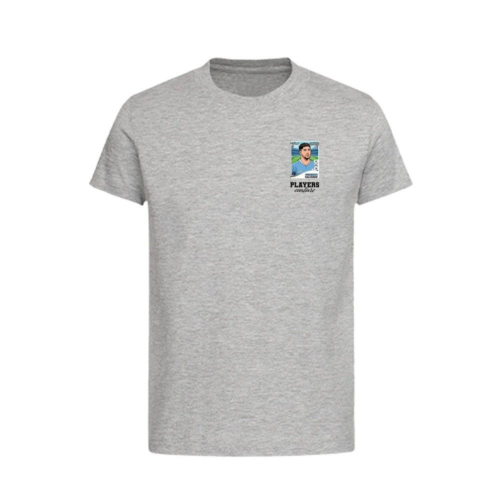 Federico Valverde World Cup Sticker Kids T-Shirt – federico valverde sticker kids grey tshirt Players Couture design