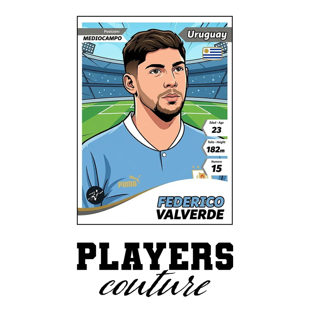 Federico Valverde World Cup Sticker Kids T-Shirt – federico valverde white Players Couture design