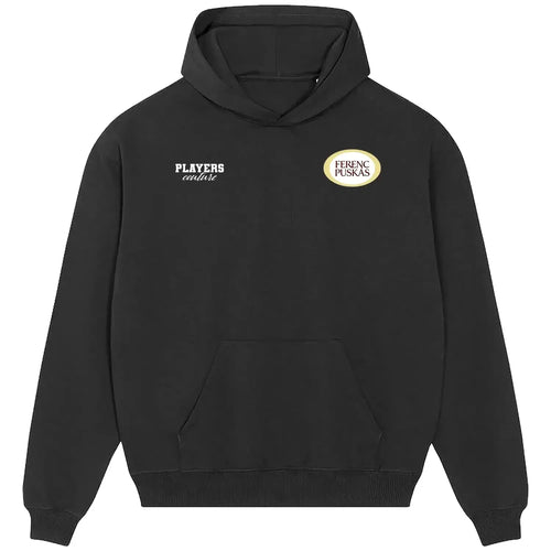 Ferenc Puskas hoodie – black men's hoodie featuring the Ferenc Puskas Players Couture logo
