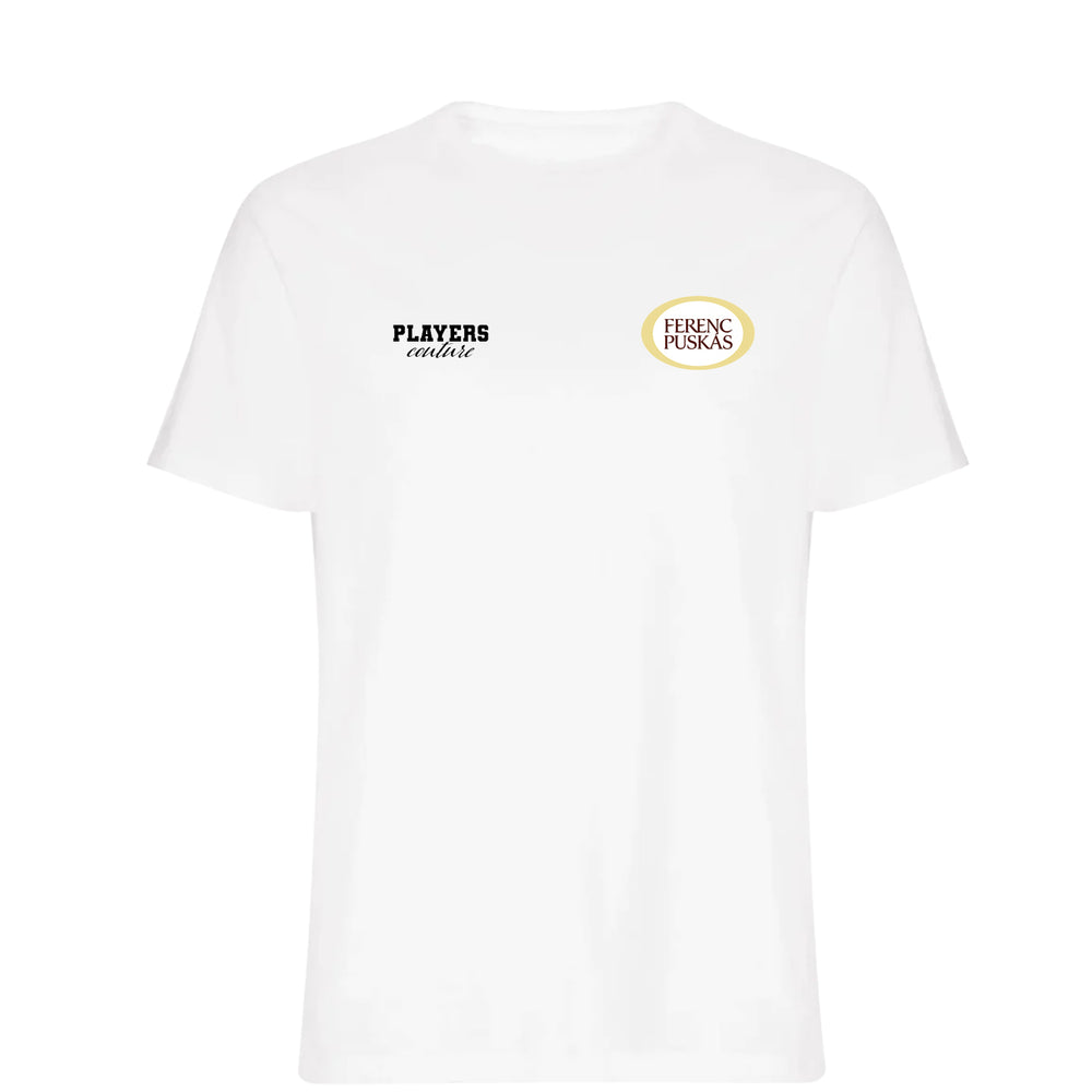 Ferenc Puskas Logo Players Couture Men's T-Shirt White