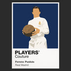 Ferenc Puskas Real Madrid Icon Frame — Black