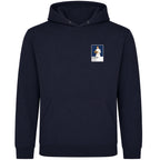 Ferenc Puskas Real Madrid Icon Frame Men's Hoodie — Navy
