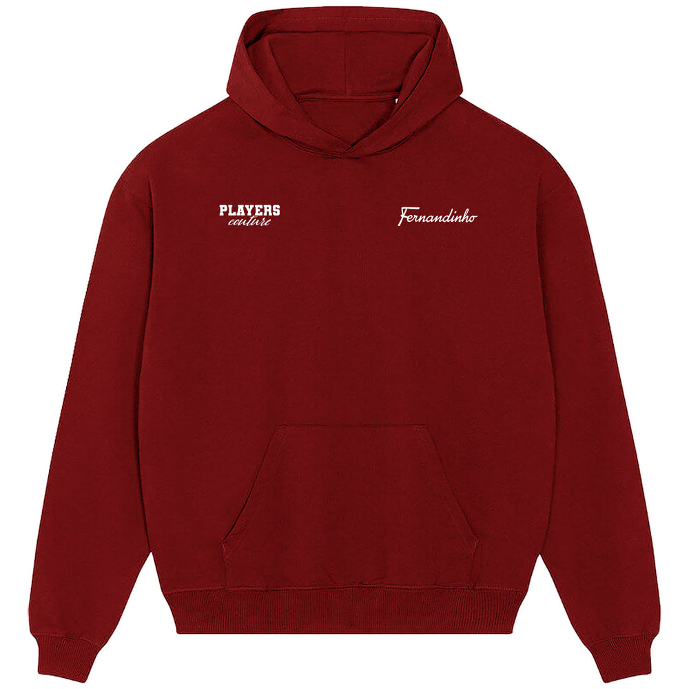 Fernandinho Logo Players Couture Men's Casual Hoodie Red