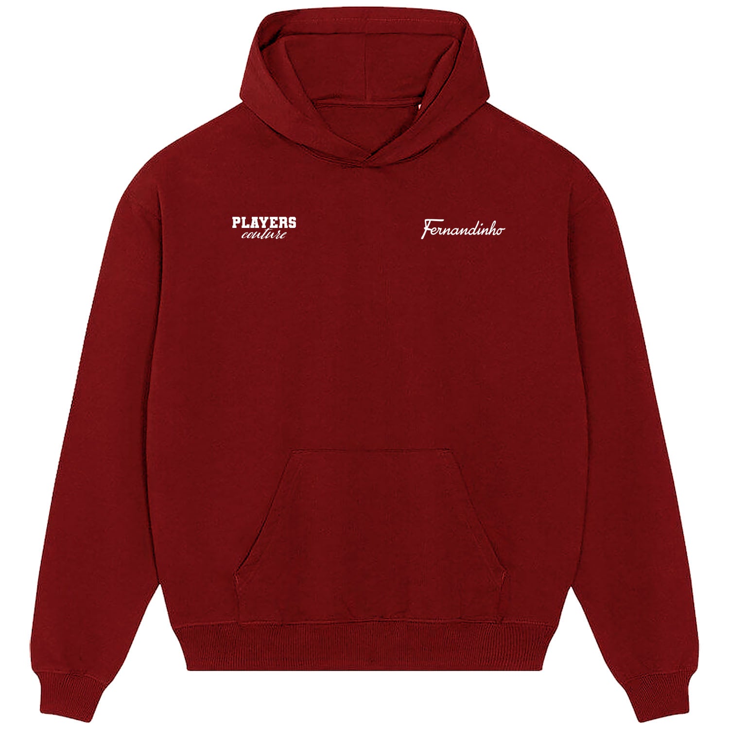 Fernandinho Logo Players Couture Men's Casual Hoodie Red